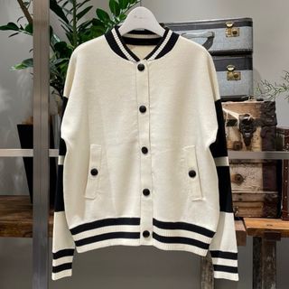 グレースコンチネンタルフリンジオフショルダーカーディガン☆ルシェルブルー