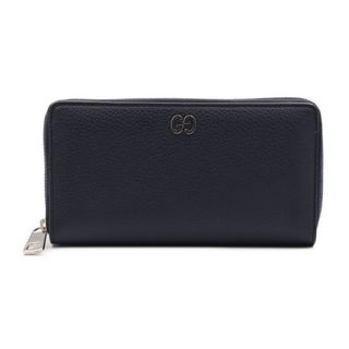 Gucci - GUCCI グッチ DORIAN ドリアン 長財布 473928 レザー ネイビー