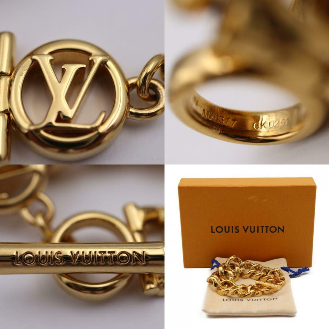 LOUIS VUITTON(ルイヴィトン)のLOUIS VUITTON ルイ ヴィトン モノグラム ブラスレ 2D ブレスレット M00377 メタル   ゴールド   LVサークル 【本物保証】 レディースのアクセサリー(ブレスレット/バングル)の商品写真