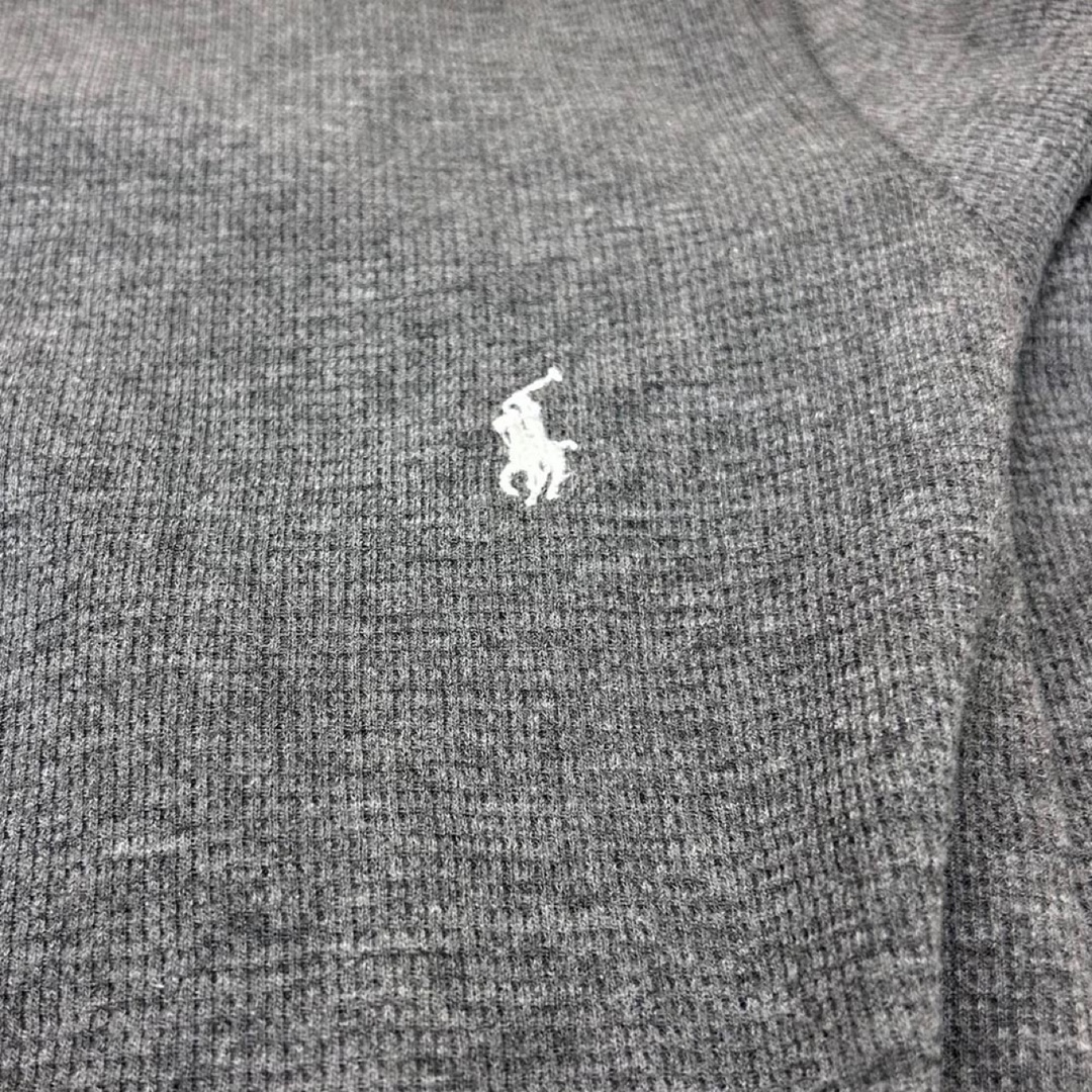 POLO RALPH LAUREN(ポロラルフローレン)の新品 ポロラルフローレン サーマル ロンＴ クルーネック グレー Sサイズ メンズのトップス(Tシャツ/カットソー(七分/長袖))の商品写真