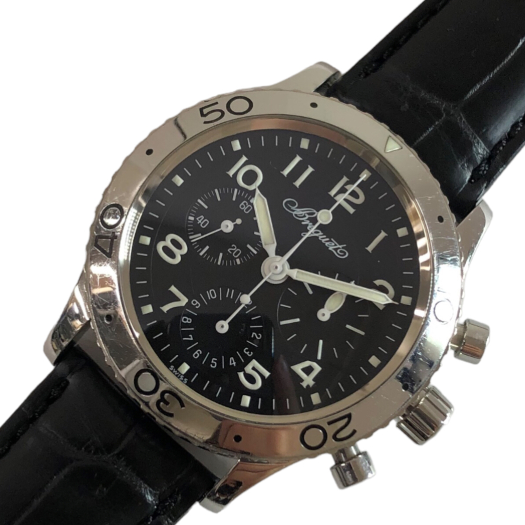 ブレゲ Breguet アエロナバルタイプ　XX 3800ST/92/3W6 ブラック ステンレススチール SS メンズ 腕時計