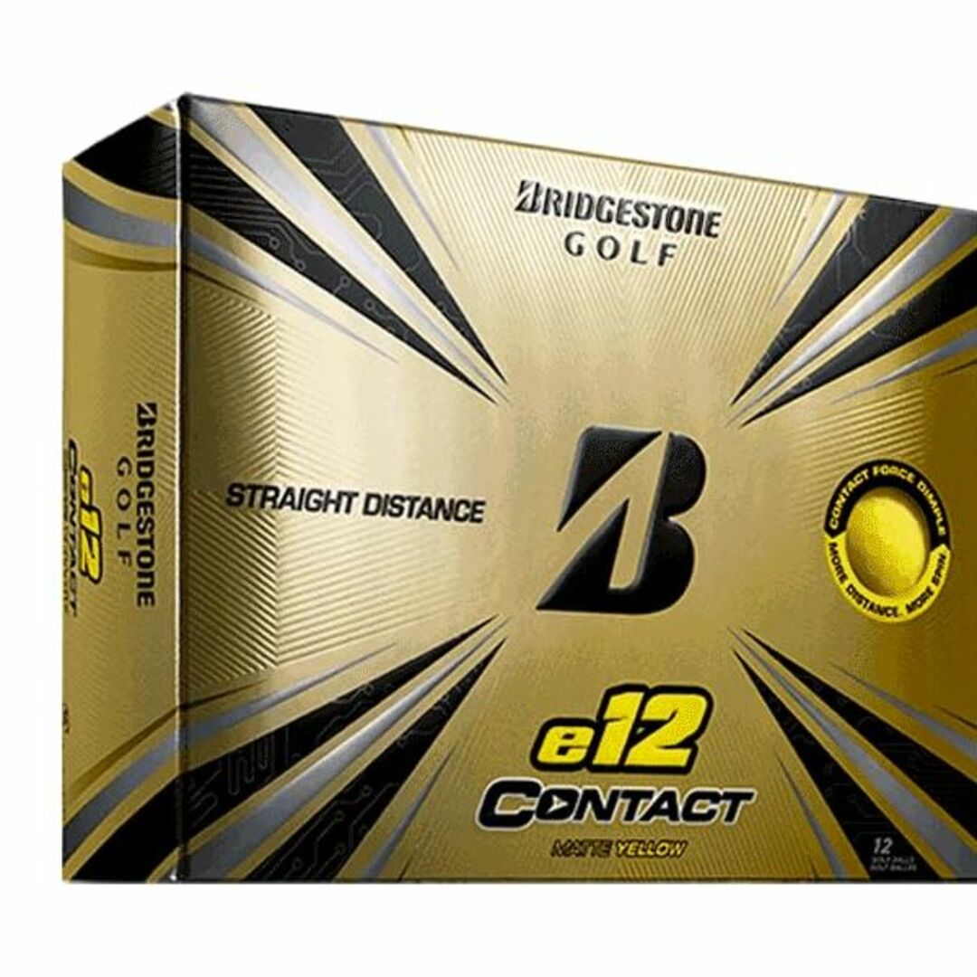 【色: マットイエロー】BRIDGESTONEブリヂストンゴルフボール e12