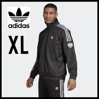 アディダス(adidas)の【大きいサイズ】adidas★SST トラックジャケット★ジャージ★黒★XL(ナイロンジャケット)