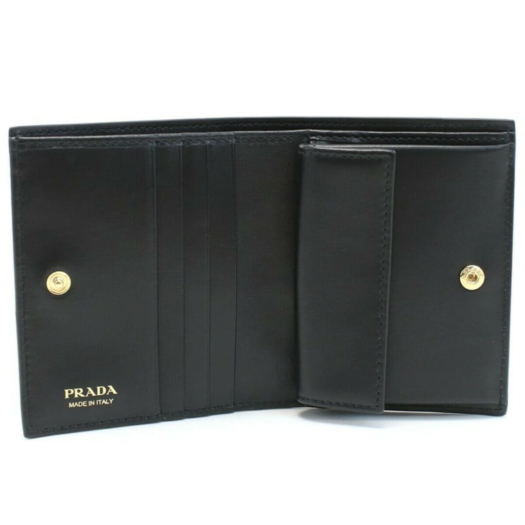 PRADA(プラダ)のPRADA 二つ折財布 1MV204 2CLU F0002 NERO レディースのファッション小物(財布)の商品写真