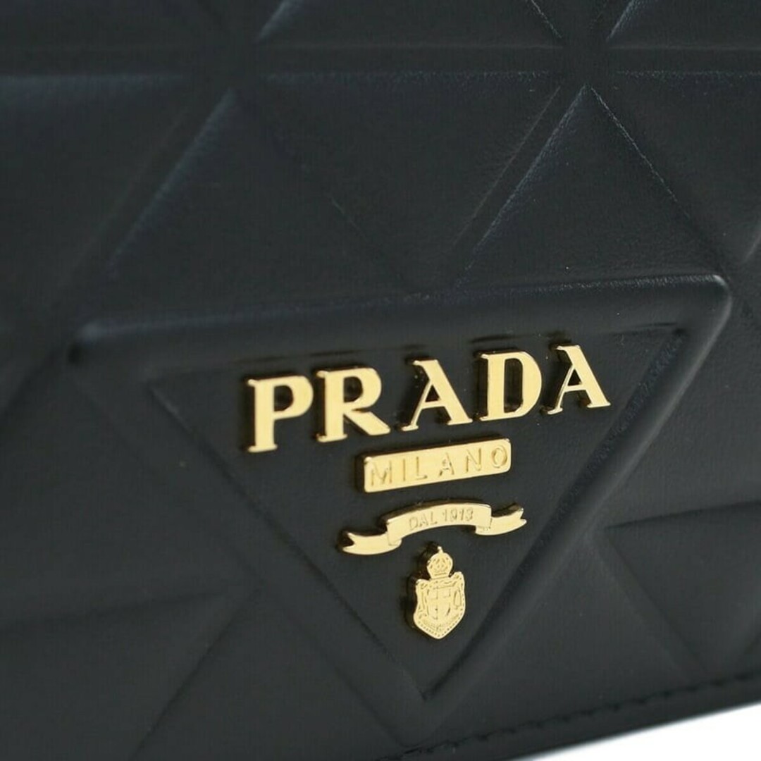 PRADA(プラダ)のPRADA 二つ折財布 1MV204 2CLU F0002 NERO レディースのファッション小物(財布)の商品写真