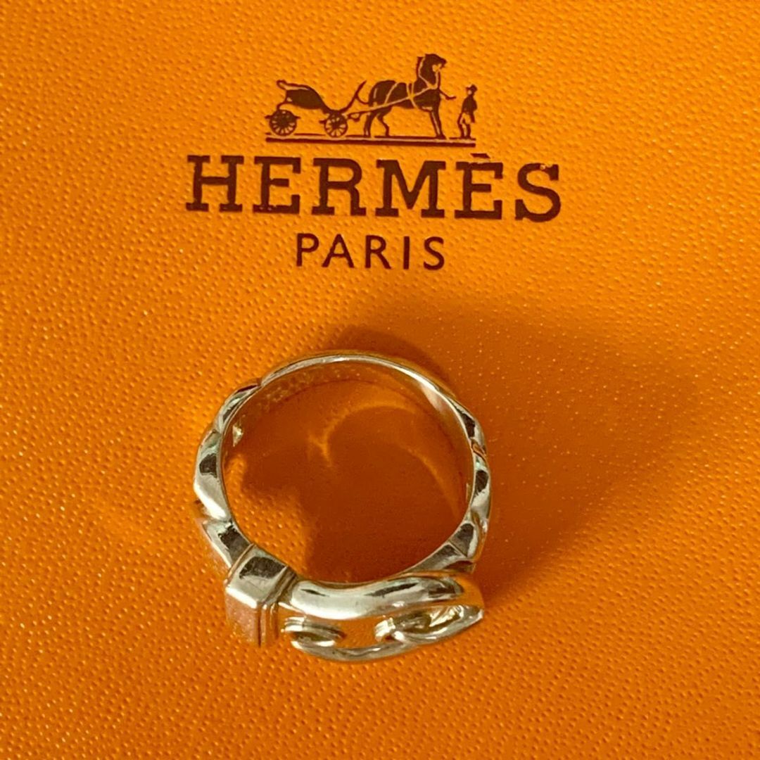 HERMES エルメス 希少 8号 ディアンヌ リング シルバー