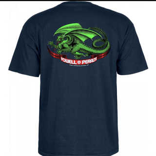 パウエル(POWELL)のPowell Peralta Oval Dragon navy L (Tシャツ/カットソー(半袖/袖なし))