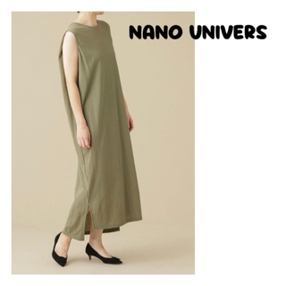 ナノユニバース(nano・universe)の新品　ナノユニバース　 Nanotex/ノースリーブワンピース(ロングワンピース/マキシワンピース)