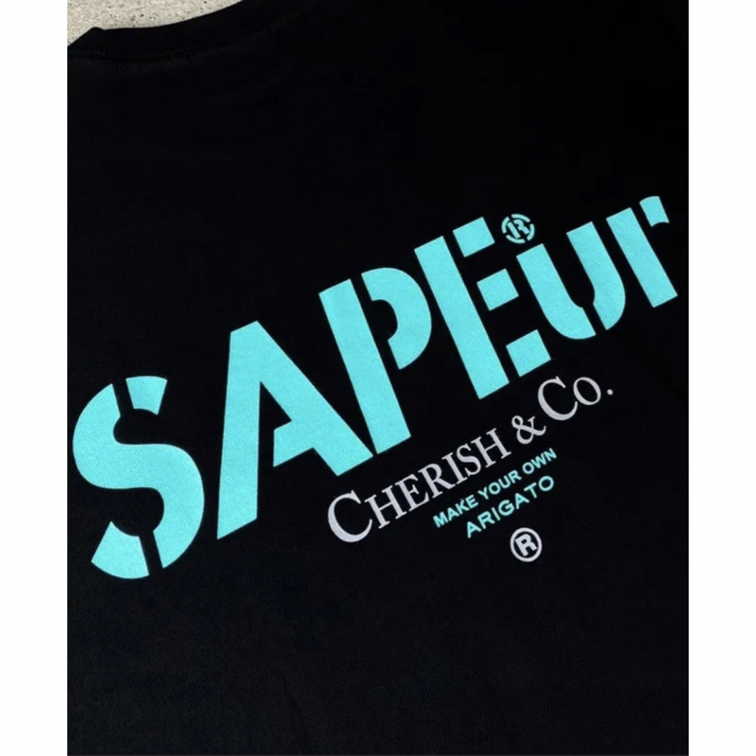 sapeur CHERISH & CO□S/STEE □ブラック - Tシャツ/カットソー(半袖