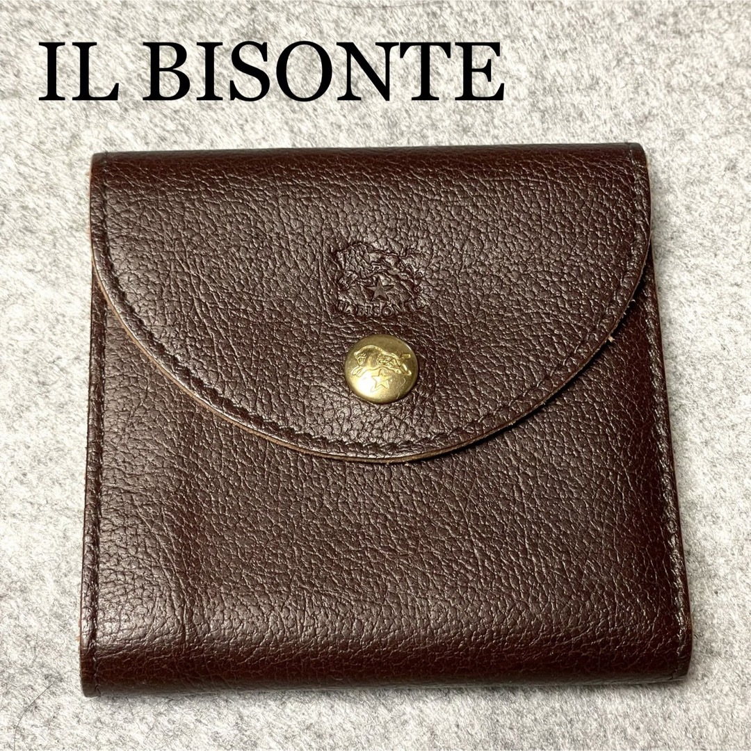 IL BISONTE   流行り廃りのない良品！美品イルビゾンテ 二つ折り財布