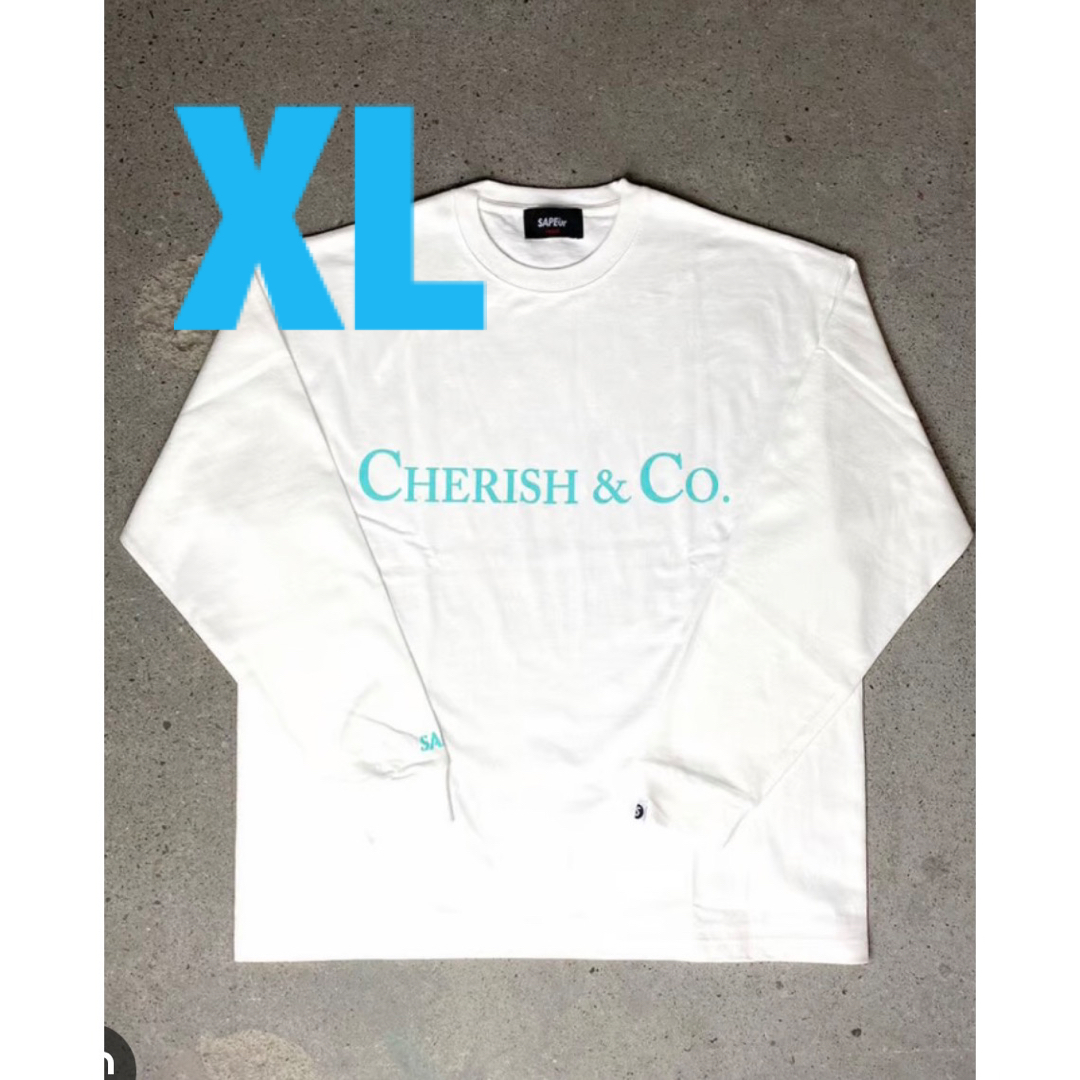 SAPEur CHERISH ＆ CO L/STEE ホワイト　XL メンズのトップス(Tシャツ/カットソー(七分/長袖))の商品写真