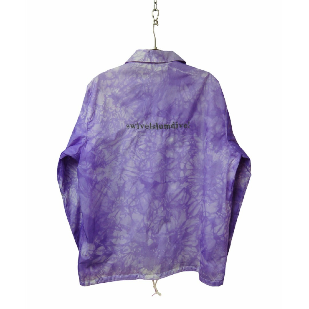 swivelslumdive 刺繍　ムラ染め　コーチジャケット:パープル レディースのジャケット/アウター(ナイロンジャケット)の商品写真