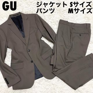 極美品】GU ジーユー セットアップ カーキ M ツヤ感◎ カジュアル