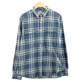 ジェイクルー(J.Crew)の古着 ジェイクルー J.Crew 長袖 ボタンダウン フランネルシャツ メンズL /eaa385405(シャツ)