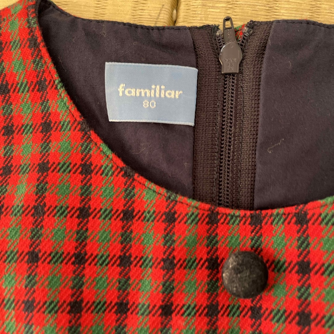 familiar(ファミリア)のファミリア　ワンピース　familiar 80 スカート キッズ/ベビー/マタニティのベビー服(~85cm)(ワンピース)の商品写真