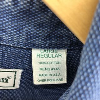 80年代 エルエルビーン L.L.Bean 半袖 ボタンダウン チェックシャツ USA製 メンズXL ヴィンテージ /eaa335797