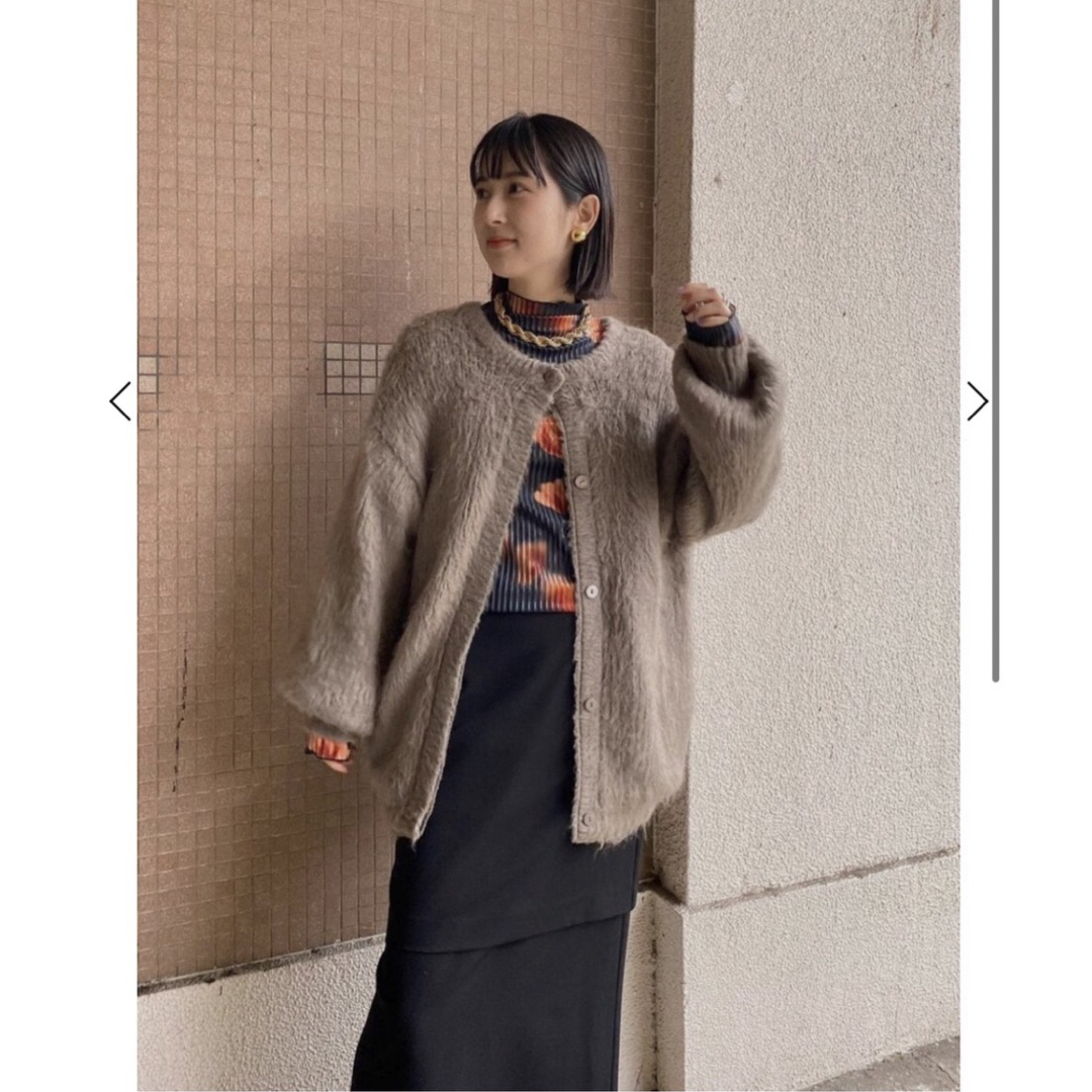 Ameri VINTAGE(アメリヴィンテージ)のAmeri 新品♡ 2WAY MOHAIR SHAGGY KNIT♡ レディースのトップス(カーディガン)の商品写真