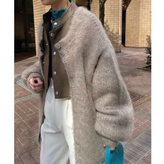 アメリヴィンテージ(Ameri VINTAGE)のAmeri 新品♡ 2WAY MOHAIR SHAGGY KNIT♡(カーディガン)