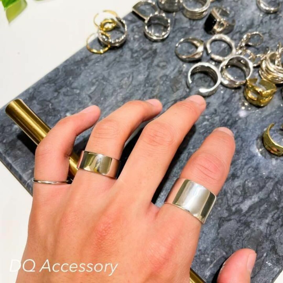 ハーフオープンリング silver925コーティング 指輪 メンズの通販 by DQ ...