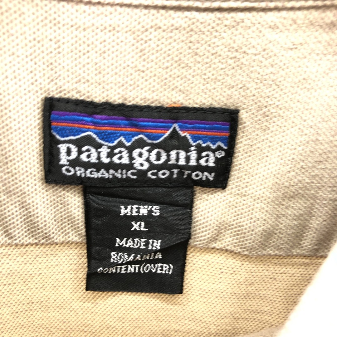 Patagoniaパタゴニアコットンシャツ　ルーマニア製　長袖メンズＭサイズ