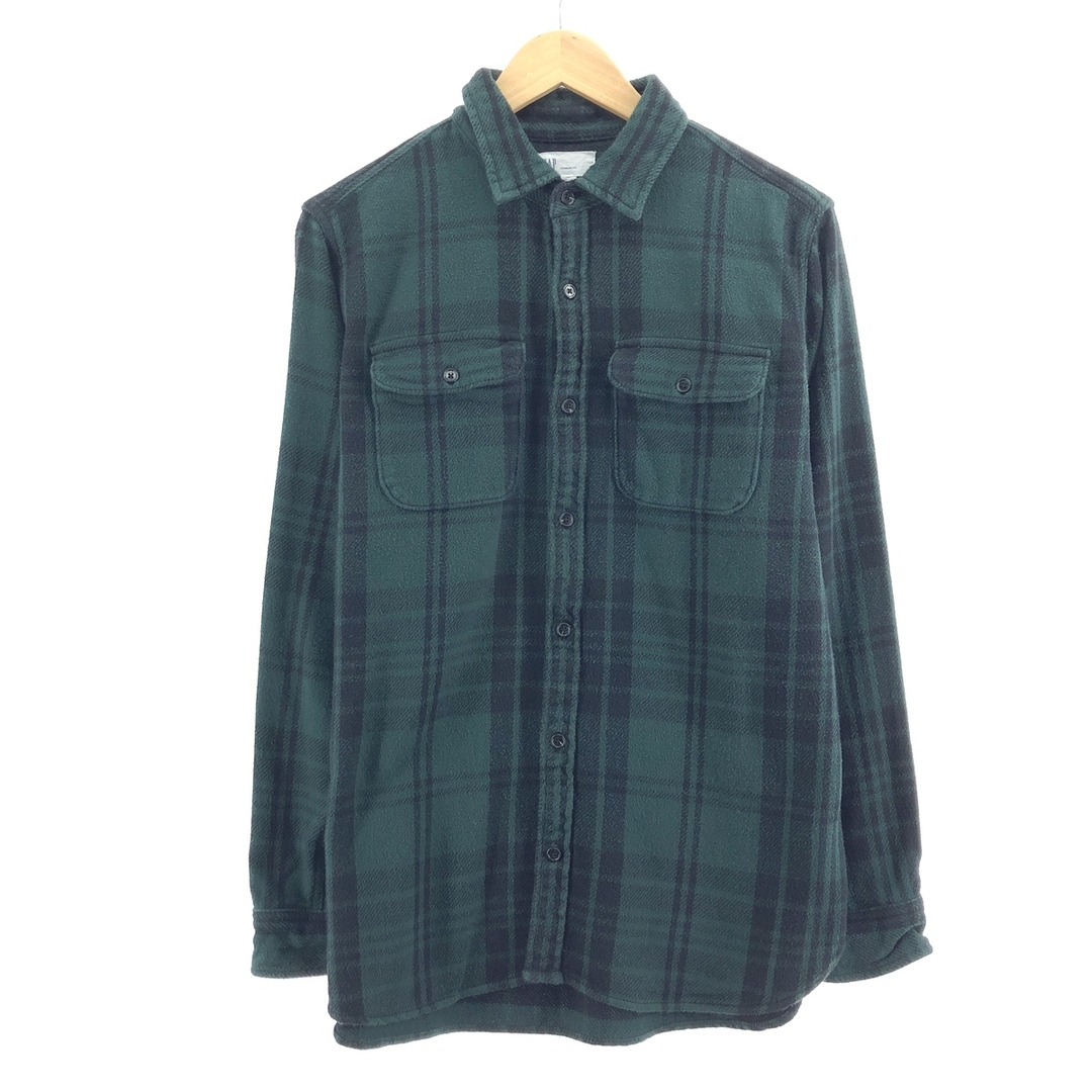 GAP(ギャップ)の古着 ギャップ GAP 長袖 ヘビーネルチェックシャツ メンズL /eaa385409 メンズのトップス(シャツ)の商品写真