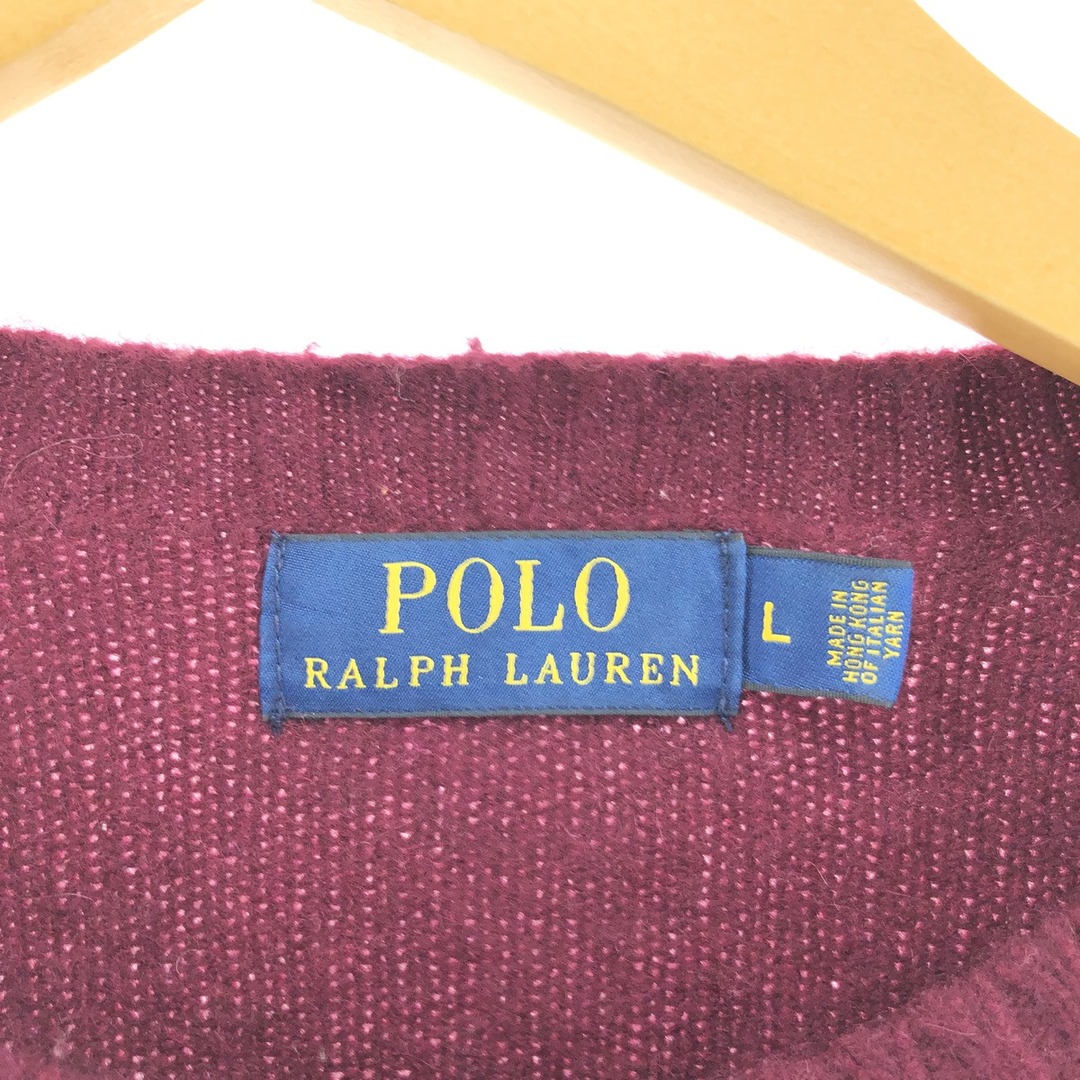 Ralph Lauren(ラルフローレン)の古着 ラルフローレン Ralph Lauren POLO RALPH LAUREN カシミアニットセーター メンズM /eaa365439 メンズのトップス(ニット/セーター)の商品写真