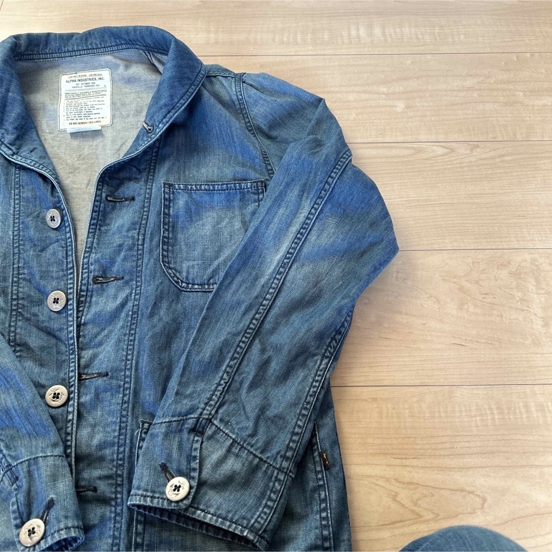ALPHA INDUSTRIES - アルファインダストリーズ デニムジャケット ALPHA INDUSTRIES - アルファインダストリーズ デニムジャケット