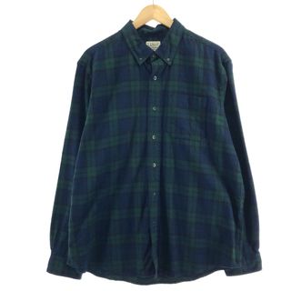 エルエルビーン(L.L.Bean)の古着 エルエルビーン L.L.Bean 長袖 ボタンダウン ライトネルチェックシャツ メンズL /eaa385413(シャツ)