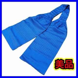 ꧁極上美品꧂ エルメス ネクタイ スカーフ ベルト パターン柄 ネイビー ブルー