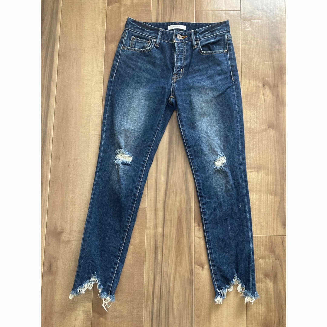 moussy(マウジー)のマウジー　デニム　moussy JW fringe cropped Skinny レディースのパンツ(デニム/ジーンズ)の商品写真