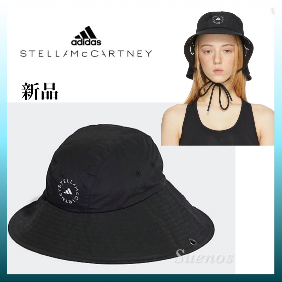 adidas by Stella McCartney(アディダスバイステラマッカートニー)の新品 アディダス バイ ステラマッカートニー★ 人気  バケットハット ブラック レディースの帽子(ハット)の商品写真