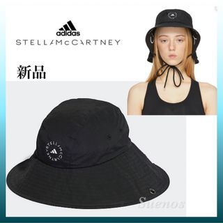 アディダスバイステラマッカートニー(adidas by Stella McCartney)の新品 アディダス バイ ステラマッカートニー★ 人気  バケットハット ブラック(ハット)