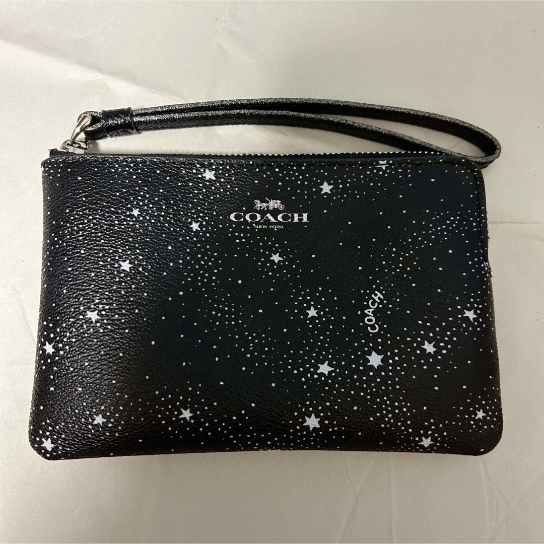 COACH コーチ ポーチ ブラック 黒 スター 星　宇宙