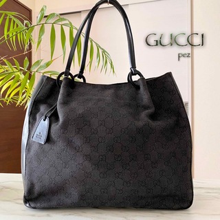 グッチ(Gucci)の超美品 正規品 GUCCI グッチ GG柄 レザートートバッグ(ショルダーバッグ)