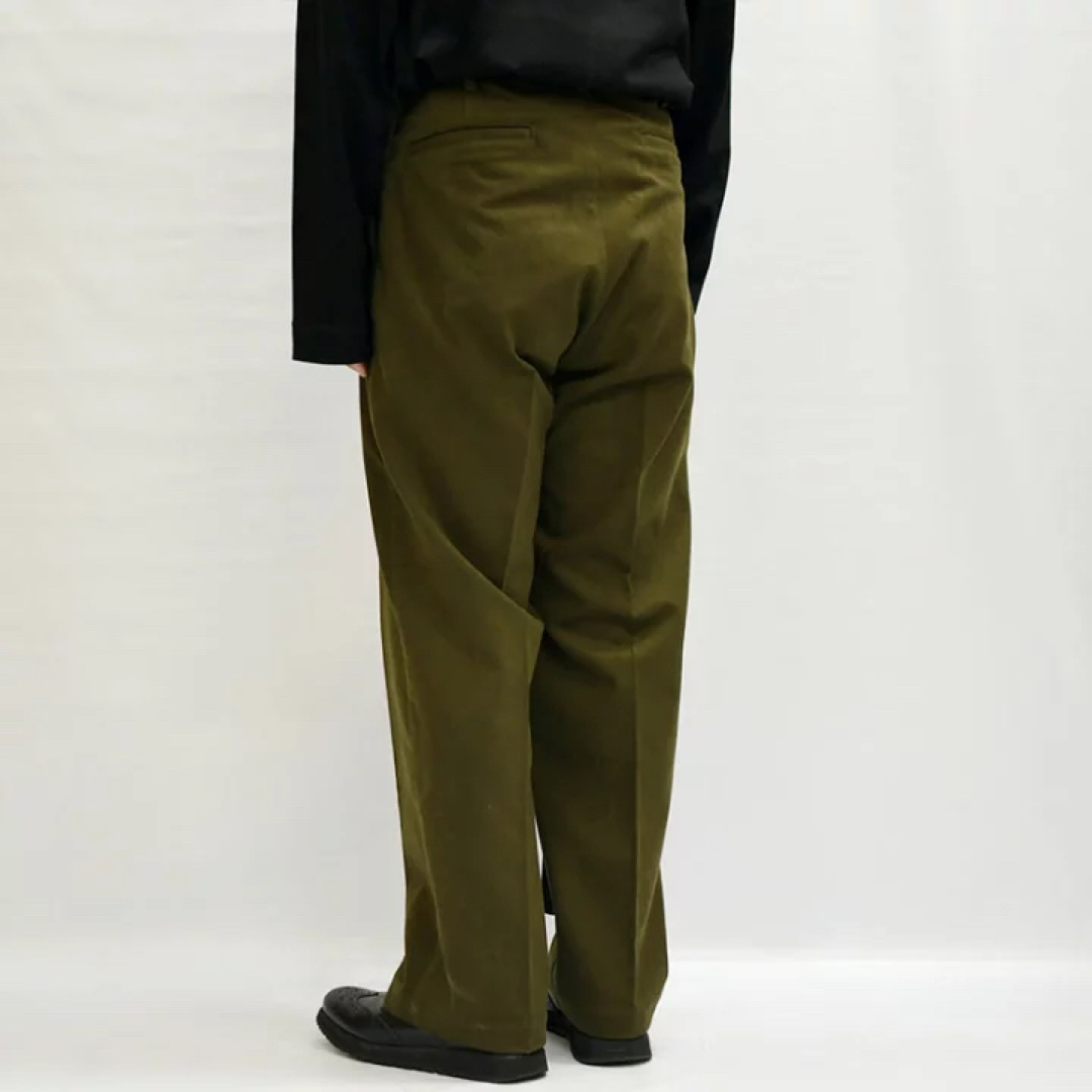 SON OF THE CHEESE - SON OF THE CHEESE SUEDE WIDE PANTS GREEN SON OF THE CHEESE - SON OF THE CHEESE SUEDE WIDE PANTS GREEN