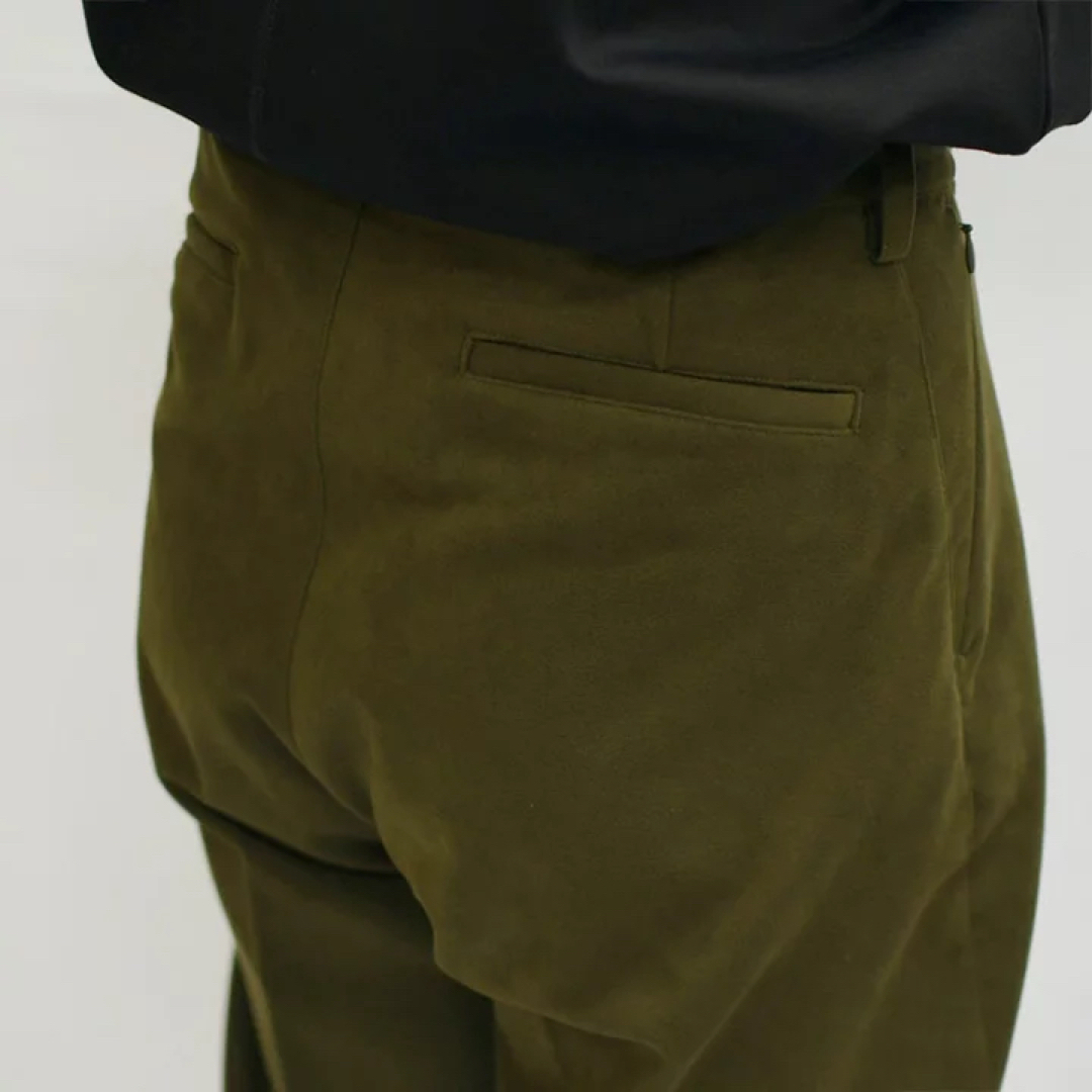 SON OF THE CHEESE SUEDE WIDE PANTS GREEN