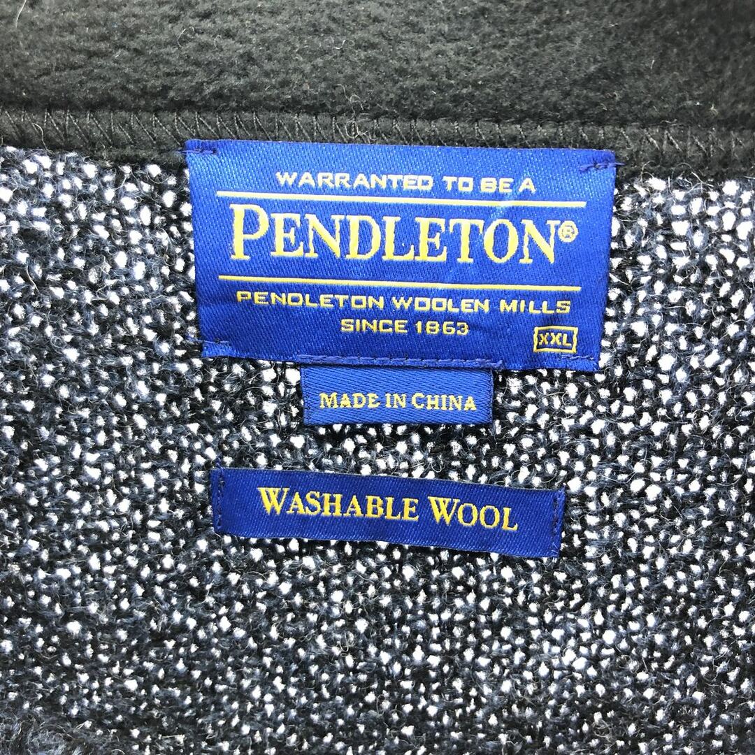 PENDLETON(ペンドルトン)の古着 ペンドルトン PENDLETON ウールニットハーフジップセーター メンズXL /eaa344335 メンズのトップス(ニット/セーター)の商品写真