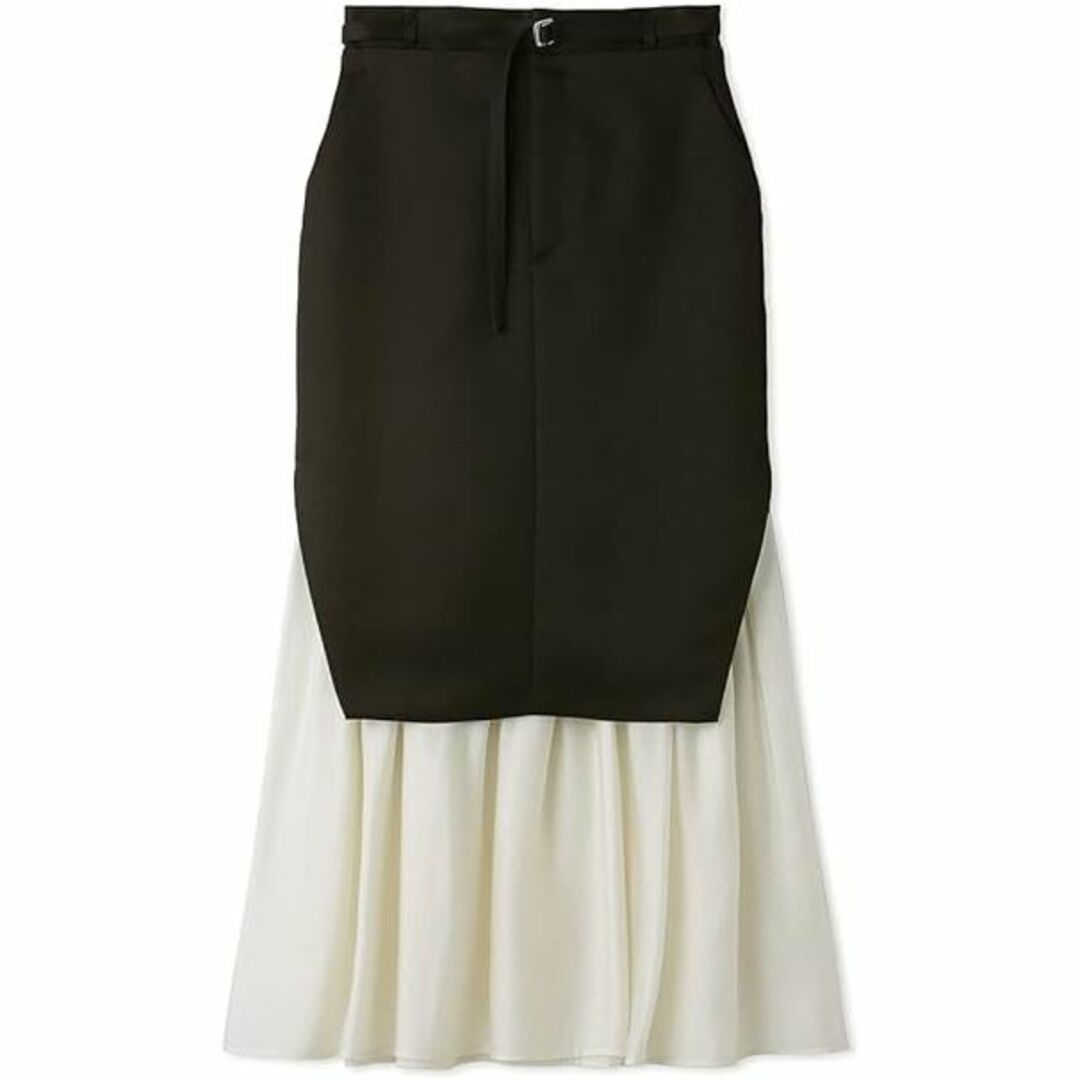 Lily Brown(リリーブラウン)のLily Brown　レイヤードマーメイドスカート　ブラック　０ レディースのスカート(ロングスカート)の商品写真