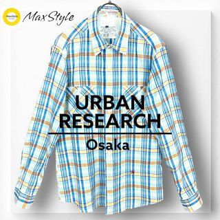 アーバンリサーチ(URBAN RESEARCH)の【アーバンリサーチ】長袖 シャツ ブルー マルチカラー チェック L インド綿(シャツ)