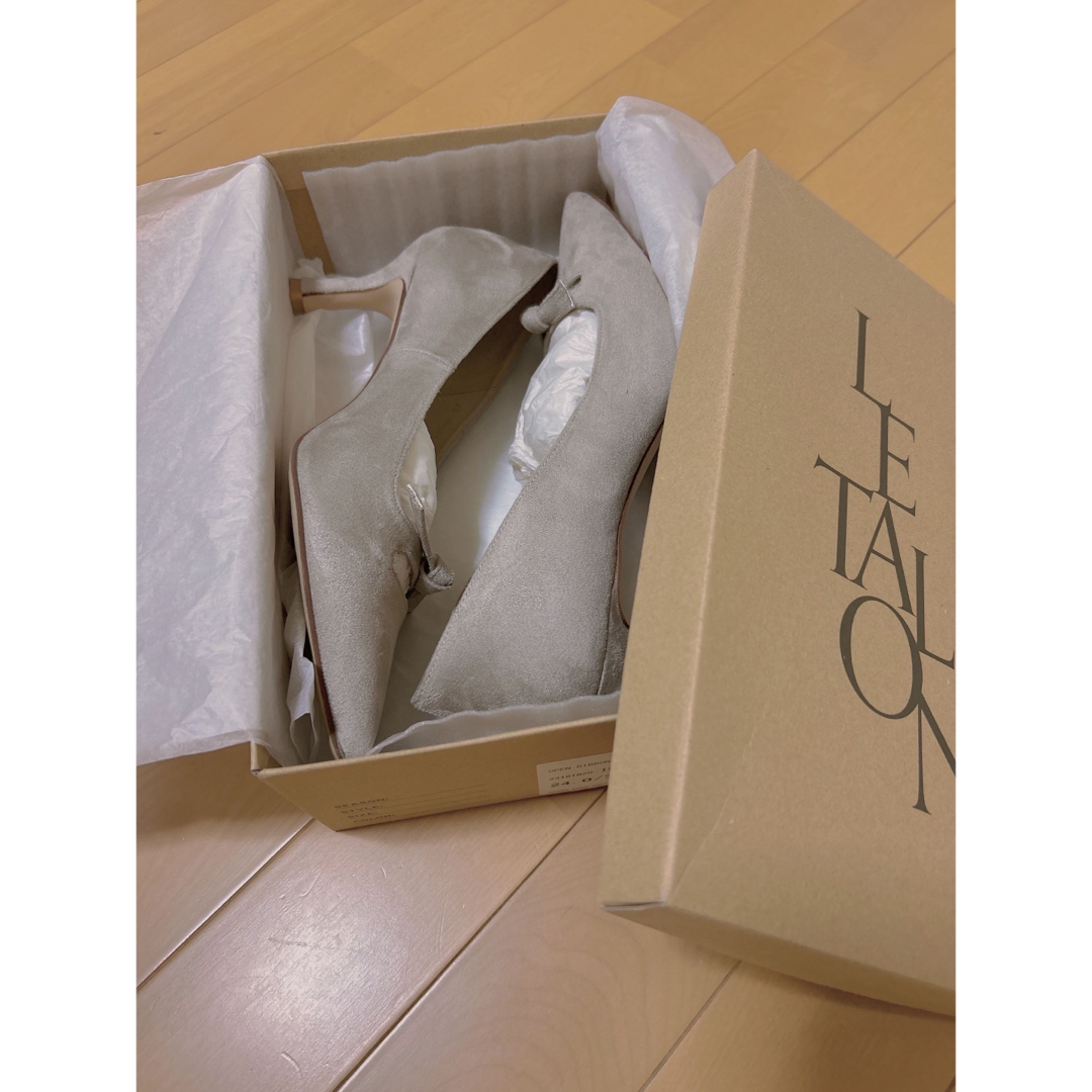 Le Talon(ルタロン)の【お値下げ中】LE TALON 美品✨ルタロン オープンリボンパンプス　24cm レディースの靴/シューズ(ハイヒール/パンプス)の商品写真