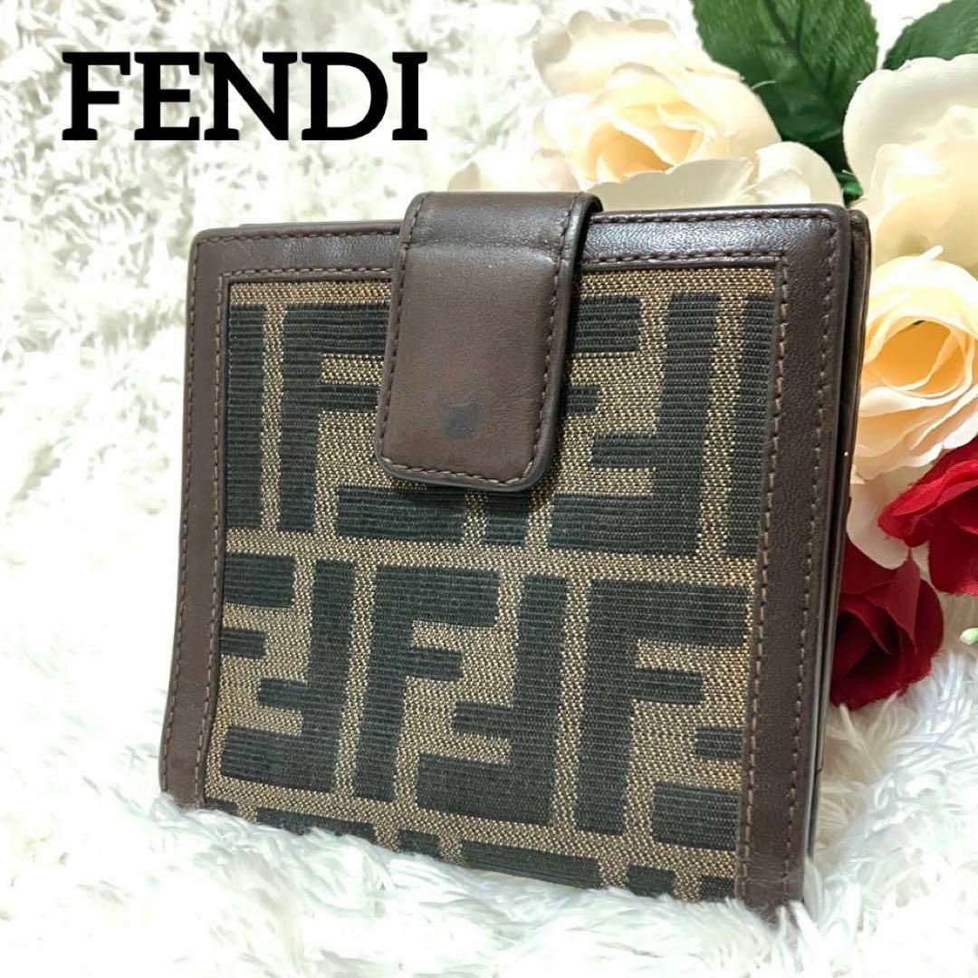 FENDI フェンディ 折り財布 ズッカ