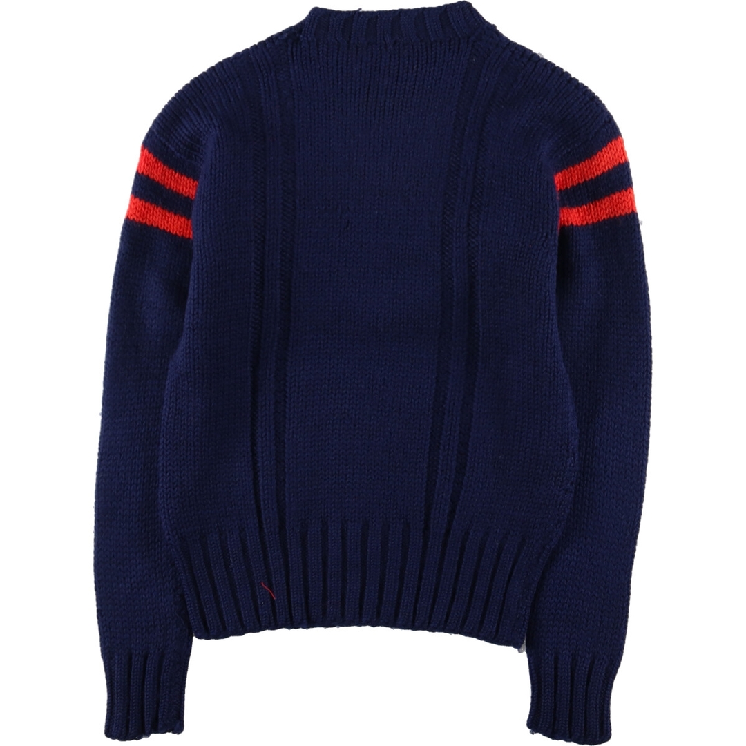 70年代 KINGSTONE SPORTKNIT 国旗柄 ウールニットセーター レディースL ヴィンテージ /eaa378730