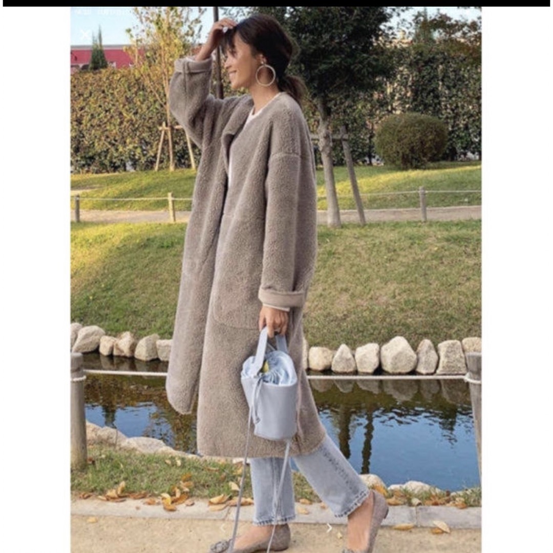新品未使用 ZARA リバーシブルボアコート S | フリマアプリ ラクマ