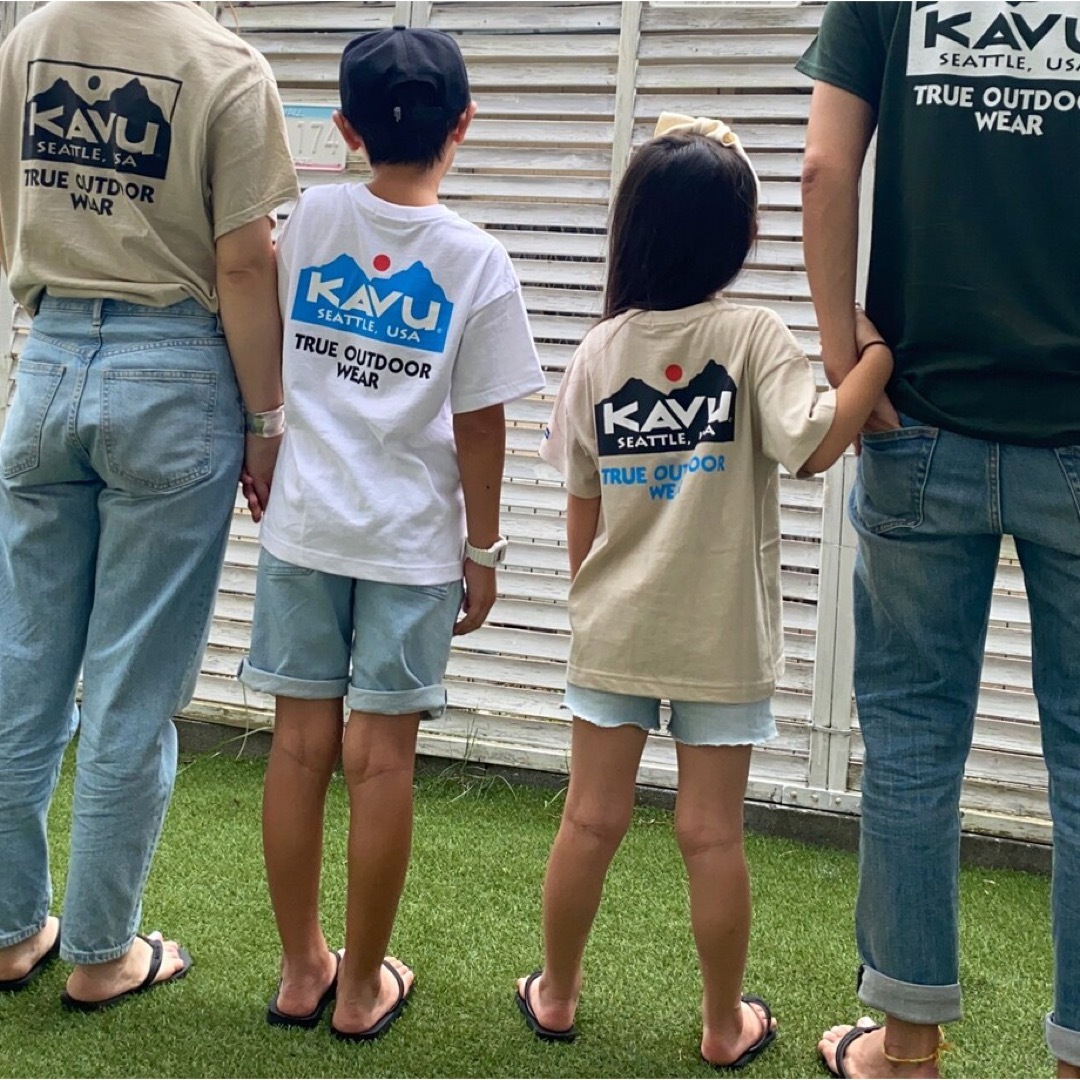 KAVU(カブー)のkavu カブー TRUE LOGO バックプリントTシャツ 2枚 メンズのトップス(Tシャツ/カットソー(半袖/袖なし))の商品写真