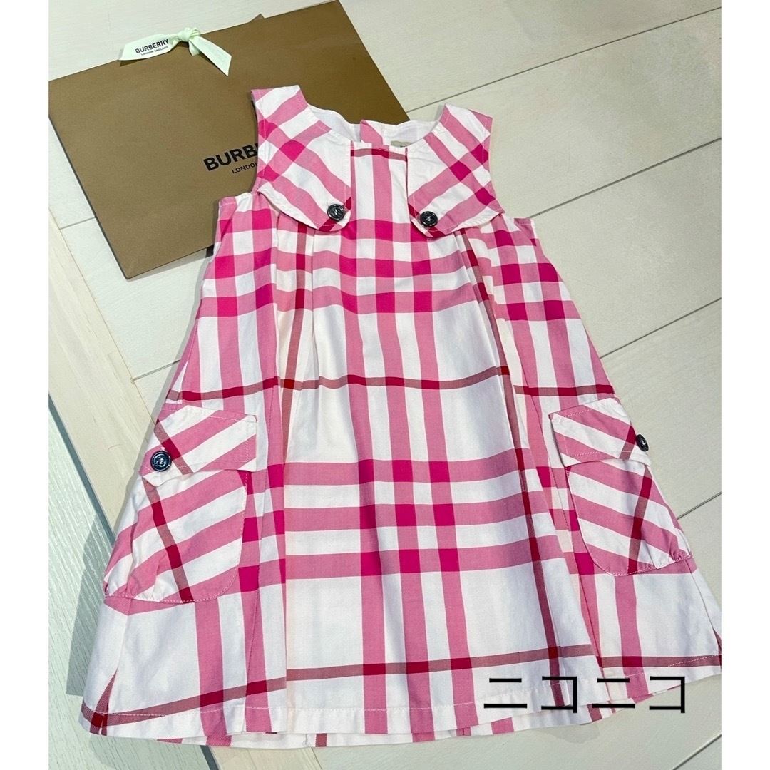 BURBERRY(バーバリー)のバーバリー♡キッズワンピース　チュニック　4Y/104㎝　美品です！ キッズ/ベビー/マタニティのキッズ服女の子用(90cm~)(ワンピース)の商品写真