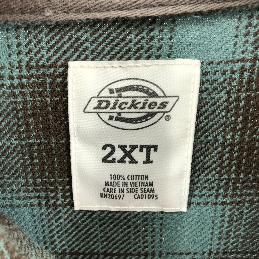 Dickies(ディッキーズ)の古着 ディッキーズ Dickies オンブレチェック 長袖 ヘビーネルシャツ メンズXXL /eaa384983 メンズのトップス(シャツ)の商品写真