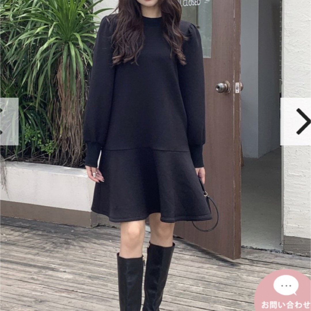 BIRTHDAY BASH(バースデーバッシュ)のbirthdaybash ELEANOR PEPLUM DRESS ブラック レディースのワンピース(ミニワンピース)の商品写真