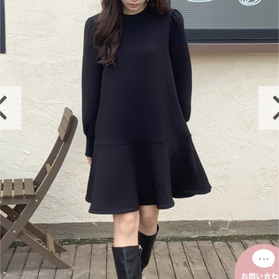 BIRTHDAY BASH(バースデーバッシュ)のbirthdaybash ELEANOR PEPLUM DRESS ブラック レディースのワンピース(ミニワンピース)の商品写真