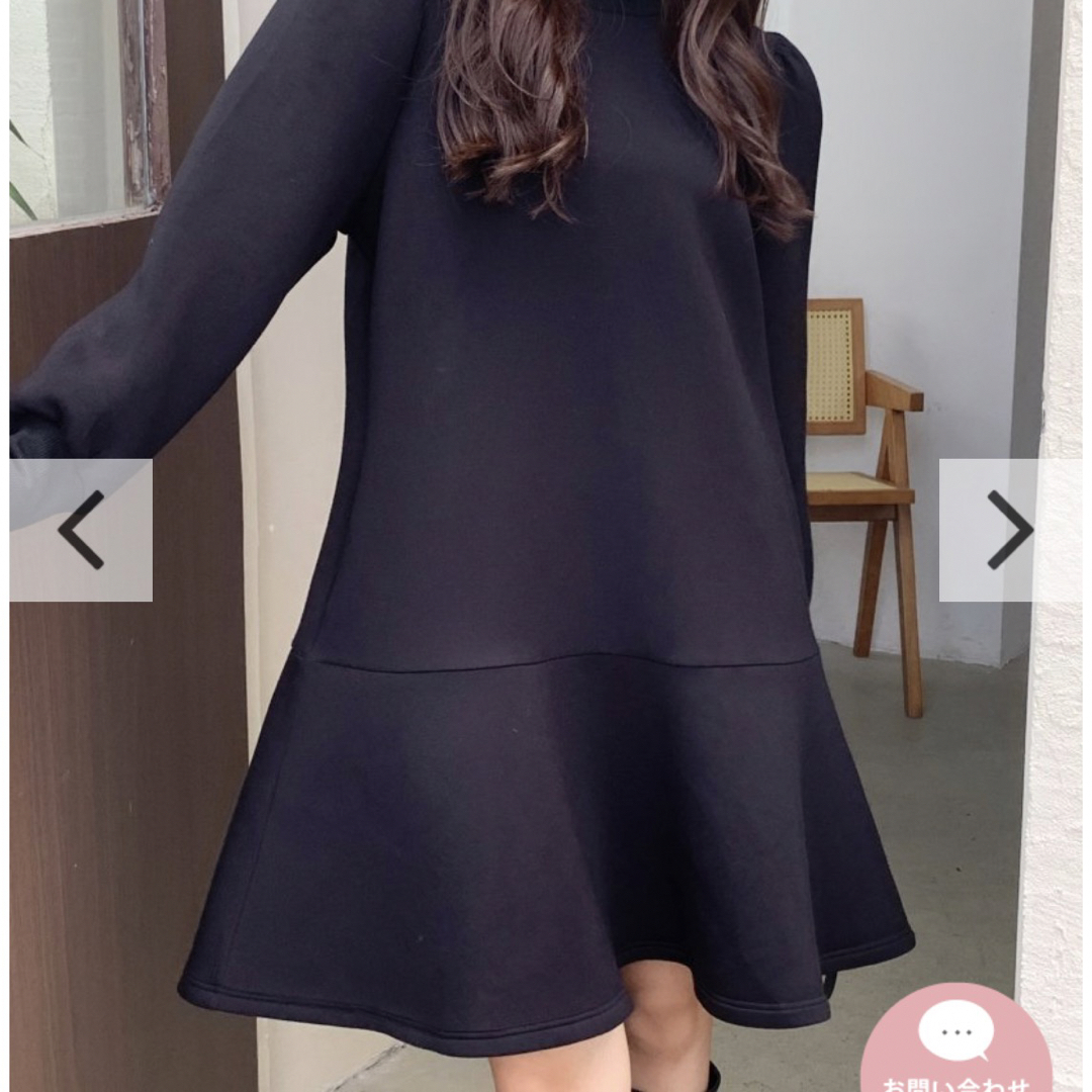 BIRTHDAY BASH(バースデーバッシュ)のbirthdaybash ELEANOR PEPLUM DRESS ブラック レディースのワンピース(ミニワンピース)の商品写真