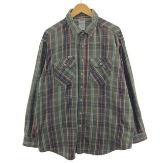 カーハート(carhartt)の古着 カーハート Carhartt 長袖 ヘビーネルチェックシャツ メンズXXL /eaa384987(シャツ)